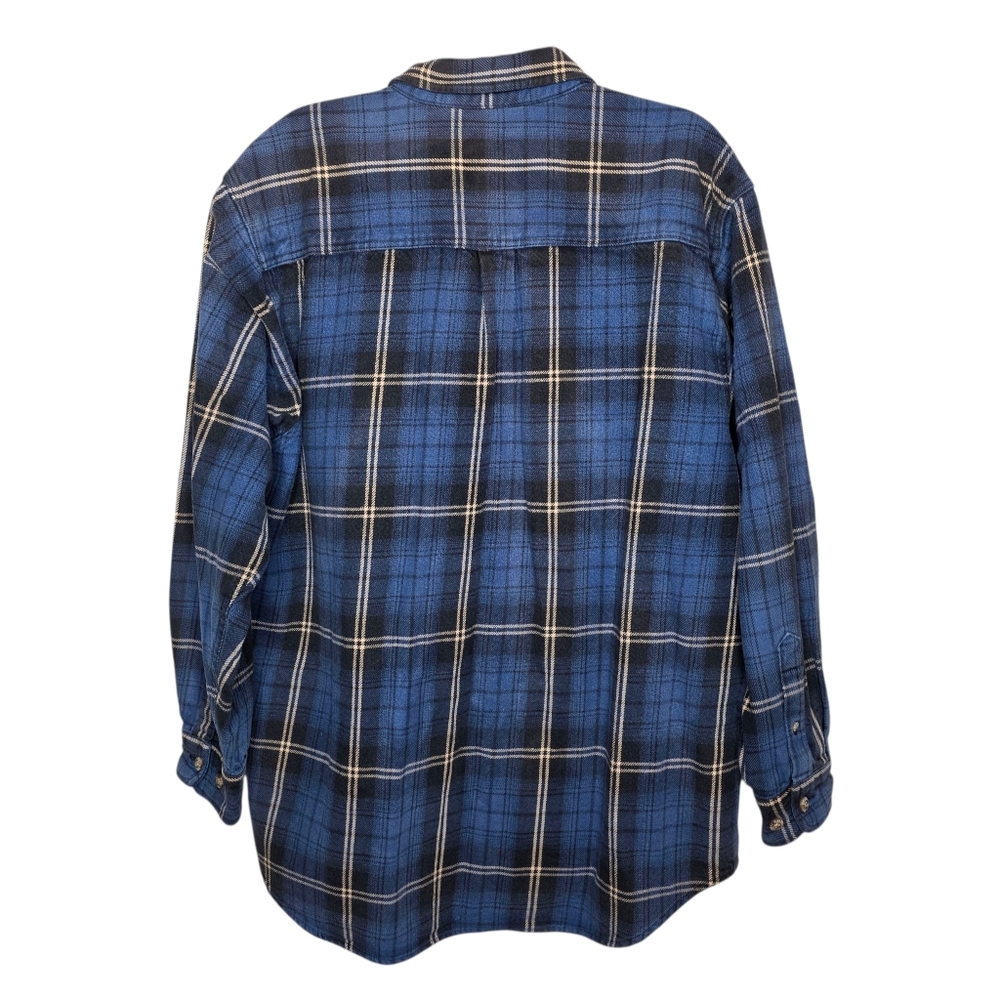 Field And Stream Mens Heavyweight Long Sleeve Flannel Cotton Button Down Size XL - Picture 2 of 6